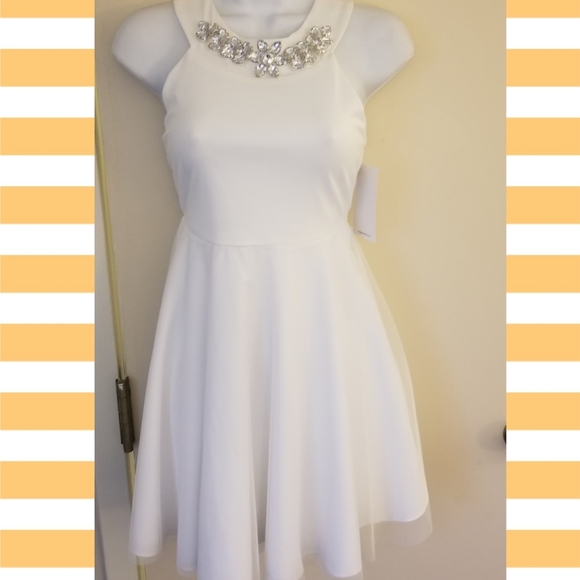 Girls white cocktail dress - Picture 1 of 2